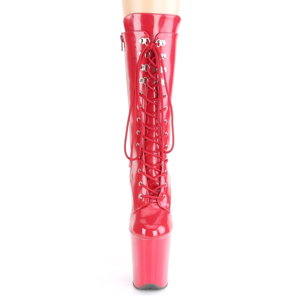 Pleaser - FLAMINGO1050 Bottes de plateforme - Chaussures de pole dance - Rouge Product image